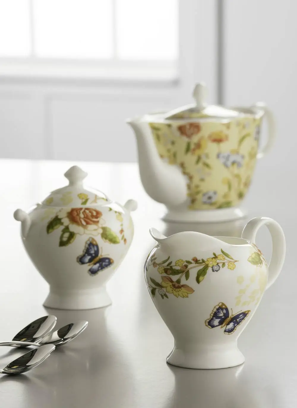Cottage Garden Sugar Bowl & Creamer Set